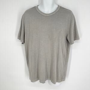 Buck Mason NEW Lightweight Cotton Tee T-Shirt Mens S Gray Straight Hem Stretch
